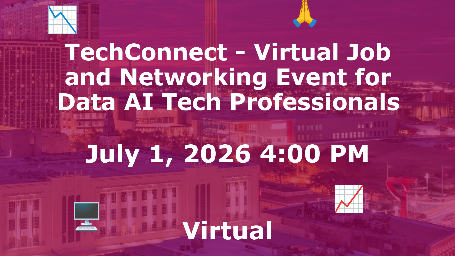 TechConnect - Virtual Job and Networking Event for Data AI Tech Professionals event image